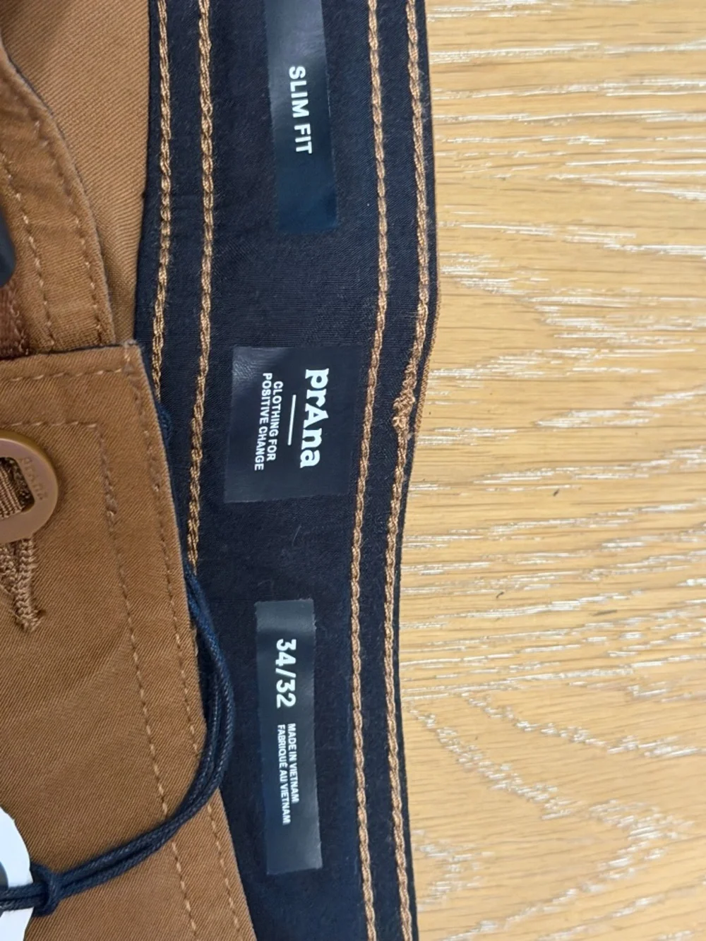 Outdoor Hiking Cargo Trail Pants Stretch Zion II Slim Sepia Men's 34x32 NWT